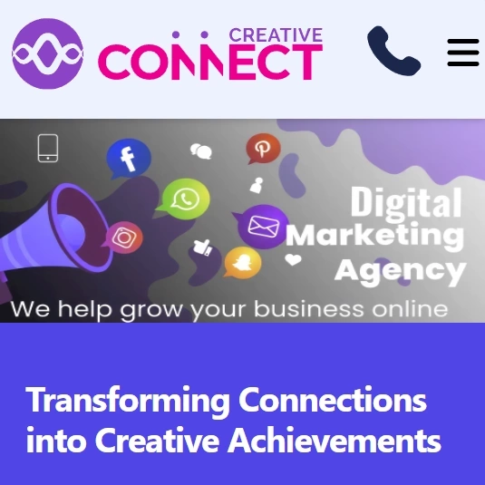 Creative Connect SMM website preview